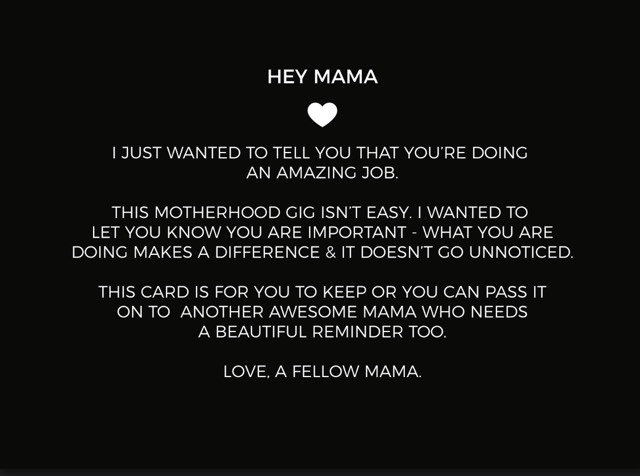 Mama Tribe Compliment Card