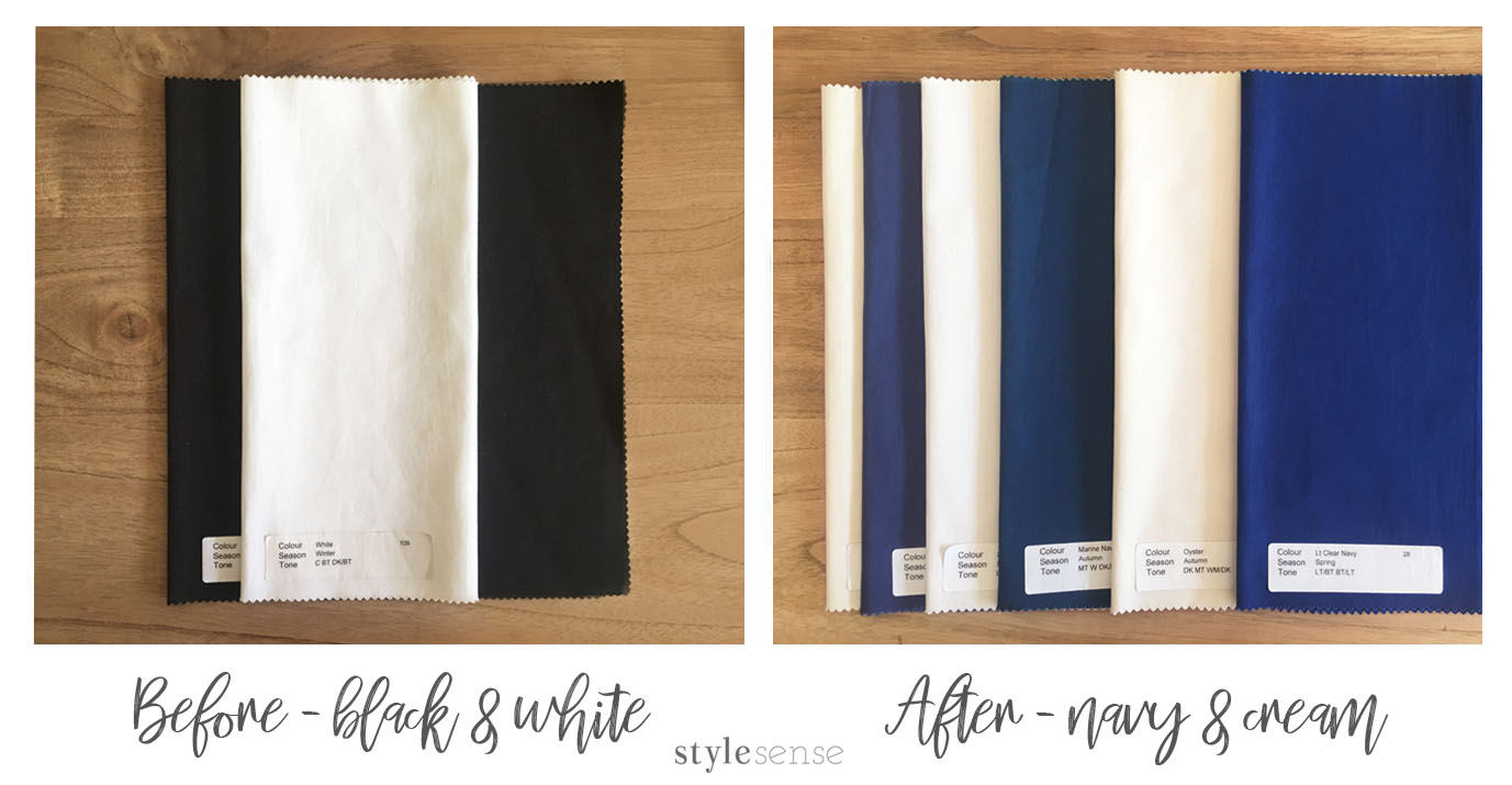 Flattering colours palette